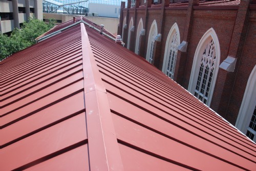 24-gauge prefinished steel standing seam roof