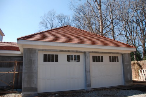 Re-lay of interlocking tiles on Garage